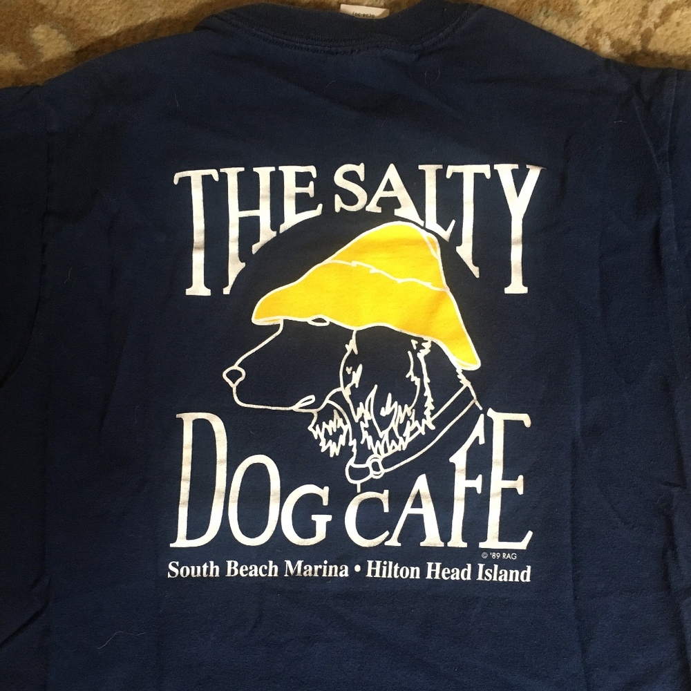 Dark Navy Blue Salty Dog T-shirt